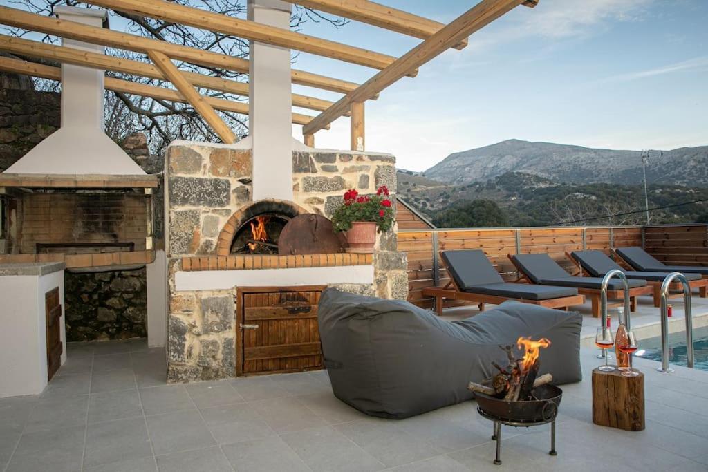 Lasithi Luxury Villa Mesa Lasithi Ngoại thất bức ảnh