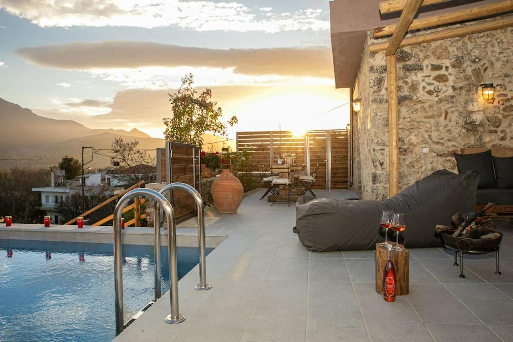 Lasithi Luxury Villa Mesa Lasithi Ngoại thất bức ảnh